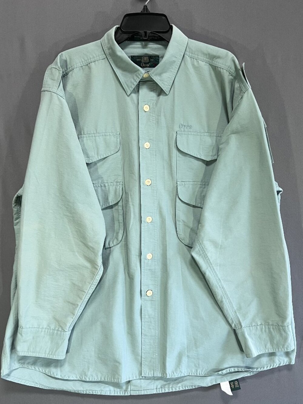 Vintage Orvis Fly Fishing Shirt XL Made In Hong Kong